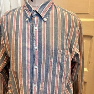 Gant Classic Rugger Shirt
Vegetable dyed Madras Stripes
New Haven CT
Large